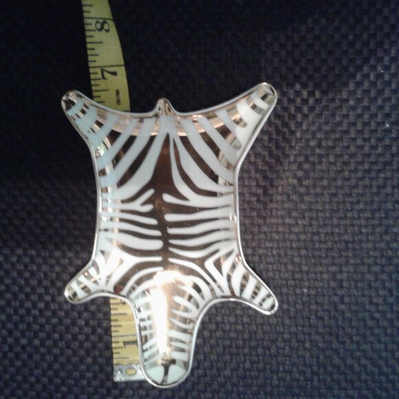 Jonathan Adler's Gold Zebra Print Stacking Tray - Picture 3 of 3